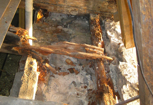 St Mary's Church Damaged structural system